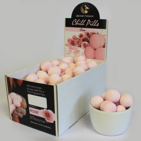 (image for) 1.3Kg Box of Chill Pills (Mini Bath Bombs) - Rose