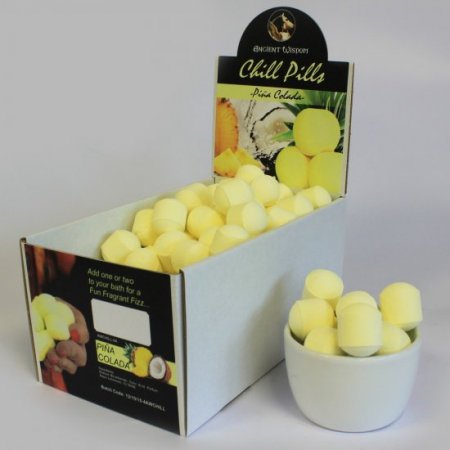 (image for) 1.3Kg Box of Chill Pills (Mini Bath Bombs) - Pinacolada
