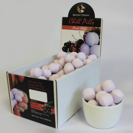 (image for) 1.3Kg Box of Chill Pills (Mini Bath Bombs) - Black Cherry