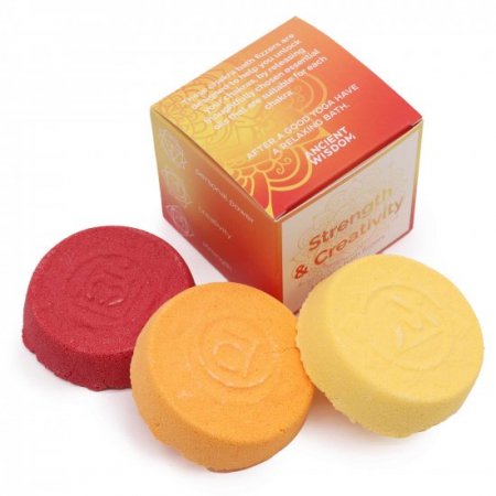 (image for) Chakra Bath Fizz - Small box - Strength & Creativity