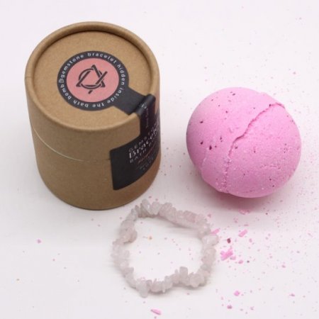 (image for) Rose Quartz Gem Bracelet Bath Bomb