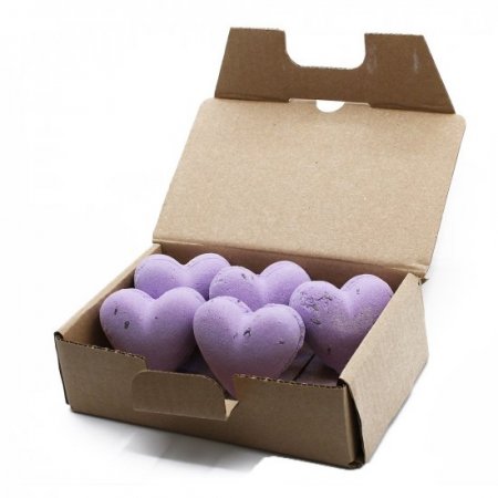 (image for) Love Heart Bath Bomb 70g - French Lavender