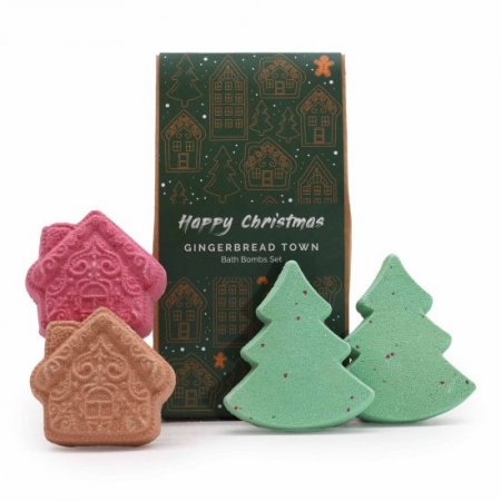 (image for) Gingerbread Town Christmas Bath Bomb Gift Pack