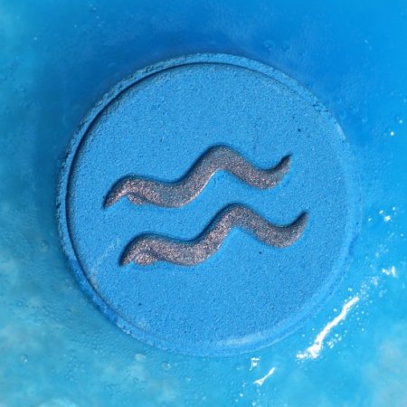 (image for) Set of Zodiac Bath Fizzers with Horoscope - Aquarius