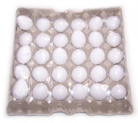 (image for) 30 Bath Eggs in a Tray - Coconut