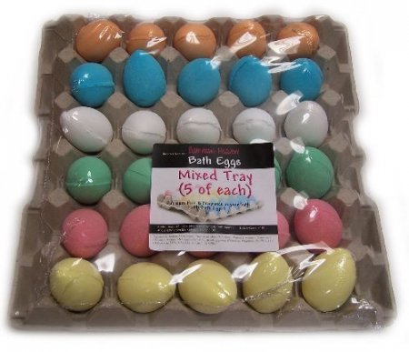 (image for) 30 Bath Eggs in a Tray- 5 of each type