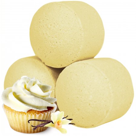(image for) Pack Of 10 Chill Pills (Mini Bath Bombs) - Vanilla Cup Cake