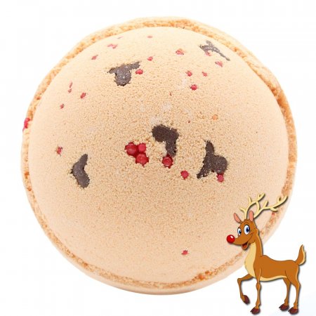 (image for) Reindeer and Red Nose Bath Bomb - Toffee & Caramel