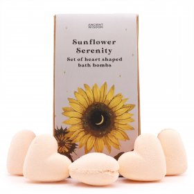 Sunflower Serenity Bath Heart Gift Set Sunflower Serenity Bath Heart Gift Set