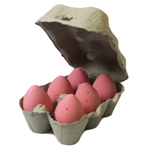 (image for) Pack of 6 Bath Eggs - Cherry